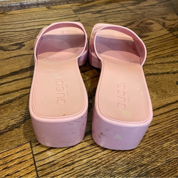 Gucci Pink Women's Slide Sandals 37 - Picture 2 of 7